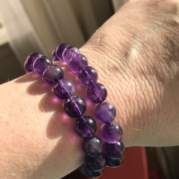Gorgeous Rich purple amethyst bracelet Reiki✨ - Picture 6 of 8